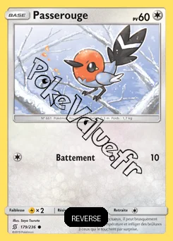 Carte Pokémon Passerouge Reverse n°179 de la série Harmonie des Esprits