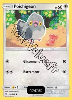 Carte Pokémon Poichigeon Reverse n°174 de la série Harmonie des Esprits