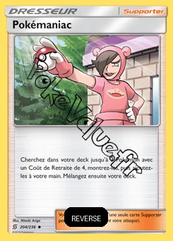 Carte Pokémon Pokémaniac Reverse n°204 de la série Harmonie des Esprits