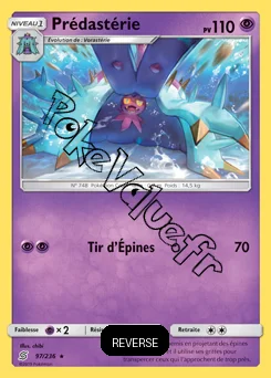 Carte Pokémon Prédastérie Reverse n°97 de la série Harmonie des Esprits