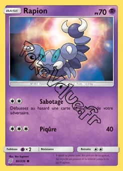 Carte Pokémon Rapion n°82 de la série Harmonie des Esprits