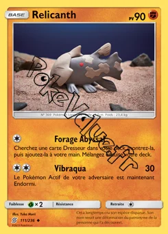 Carte Pokémon Relicanth  n°111 de la série Harmonie des Esprits