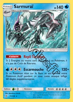 Carte Pokémon Sarmuraï n°51 de la série Harmonie des Esprits