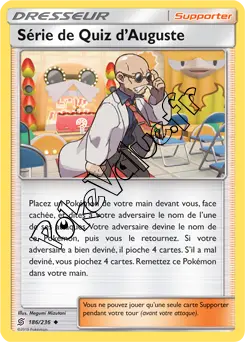 Carte Pokémon Série de Quiz d’Auguste n°186 de la série Harmonie des Esprits