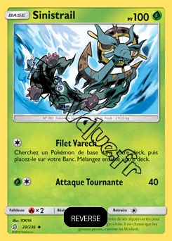 Carte Pokémon Sinistrail Reverse n°20 de la série Harmonie des Esprits
