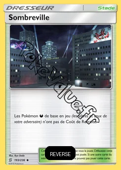 Carte Pokémon Sombreville Reverse n°193 de la série Harmonie des Esprits