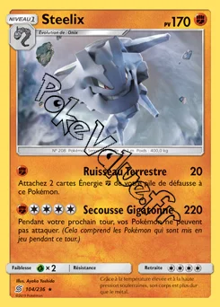 Carte Pokémon Steelix  n°104 de la série Harmonie des Esprits