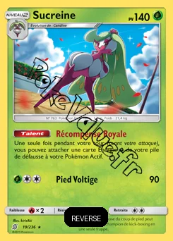 Carte Pokémon Sucreine Reverse n°19 de la série Harmonie des Esprits