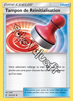 Carte Pokémon Tampon de Réinitialisation n°206 de la série Harmonie des Esprits