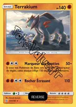 Carte Pokémon Terrakium Reverse n°122 de la série Harmonie des Esprits