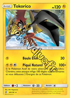 Carte Pokémon Tokorico  n°69 de la série Harmonie des Esprits