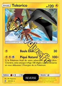 Carte Pokémon Tokorico  Reverse n°69 de la série Harmonie des Esprits