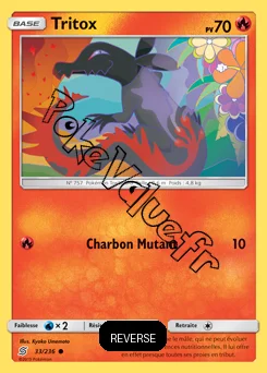 Carte Pokémon Tritox Reverse n°33 de la série Harmonie des Esprits