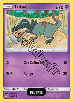 Carte Pokémon Tritox Reverse n°98 de la série Harmonie des Esprits