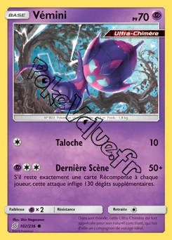 Carte Pokémon Vémini n°102 de la série Harmonie des Esprits