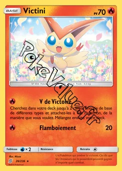 Carte Pokémon Victini  n°26 de la série Harmonie des Esprits