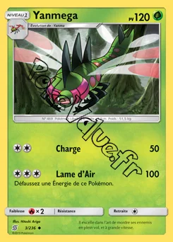 Carte Pokémon Yanmega  n°3 de la série Harmonie des Esprits