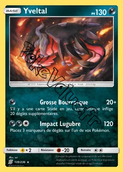 Carte Pokémon Yveltal  n°139 de la série Harmonie des Esprits