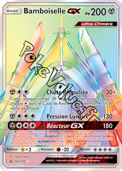 Carte Pokémon Bamboiselle GX  n°162 de la série Ultra-Prisme