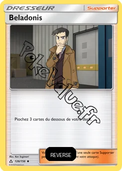 Carte Pokémon Beladonis Reverse n°126 de la série Ultra-Prisme