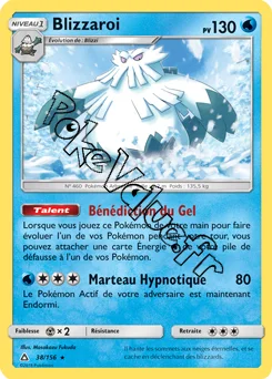 Carte Pokémon Blizzaroi n°38 de la série Ultra-Prisme