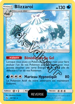 Carte Pokémon Blizzaroi Reverse n°38 de la série Ultra-Prisme