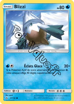 Carte Pokémon Blizzi  n°37 de la série Ultra-Prisme
