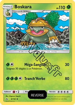 Carte Pokémon Boskara Reverse n°8 de la série Ultra-Prisme