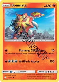Carte Pokémon Boumata n°27 de la série Ultra-Prisme