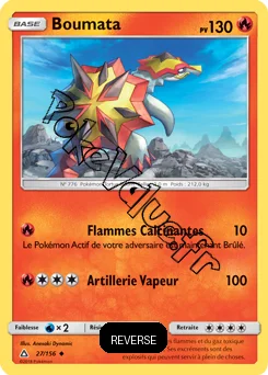 Carte Pokémon Boumata Reverse n°27 de la série Ultra-Prisme