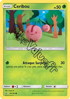 Carte Pokémon Ceribou n°10 de la série Ultra-Prisme