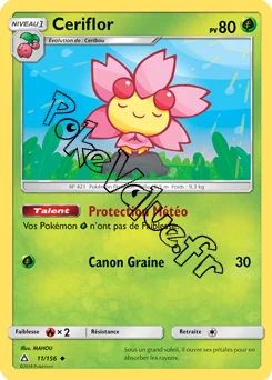 Carte Pokémon Ceriflor n°11 de la série Ultra-Prisme