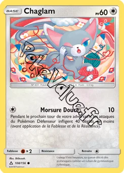 Carte Pokémon Chaglam n°108 de la série Ultra-Prisme