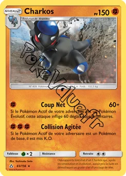 Carte Pokémon Charkos n°65 de la série Ultra-Prisme