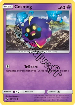 Carte Pokémon Cosmog  n°60 de la série Ultra-Prisme