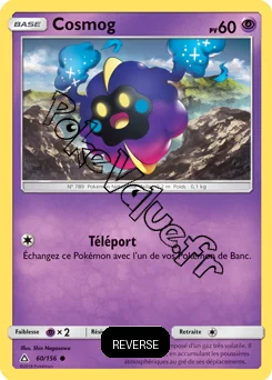 Carte Pokémon Cosmog  Reverse n°60 de la série Ultra-Prisme