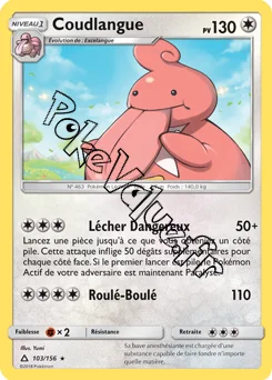Carte Pokémon Coudlangue n°103 de la série Ultra-Prisme