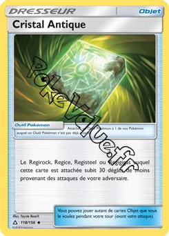Carte Pokémon Cristal Antique n°118 de la série Ultra-Prisme