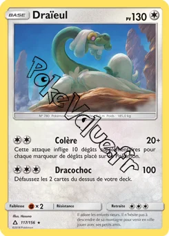 Carte Pokémon Draïeul n°117 de la série Ultra-Prisme