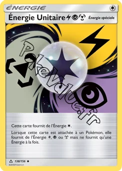 Carte Pokémon Énergie Unitaire n°138 de la série Ultra-Prisme