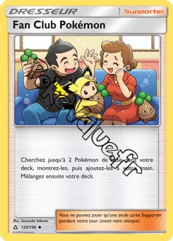 Carte Pokémon Fan Club Pokémon n°133 de la série Ultra-Prisme