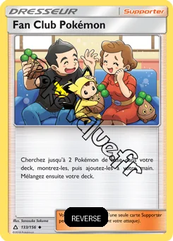 Carte Pokémon Fan Club Pokémon Reverse n°133 de la série Ultra-Prisme