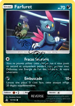 Carte Pokémon Farfuret Reverse n°73 de la série Ultra-Prisme