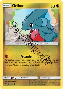 Carte Pokémon Griknot  n°96 de la série Ultra-Prisme