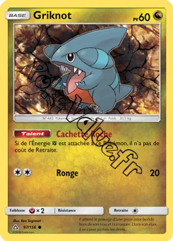 Carte Pokémon Griknot n°97 de la série Ultra-Prisme