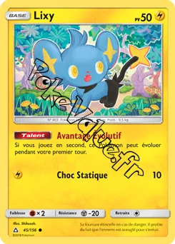 Carte Pokémon Lixy n°45 de la série Ultra-Prisme