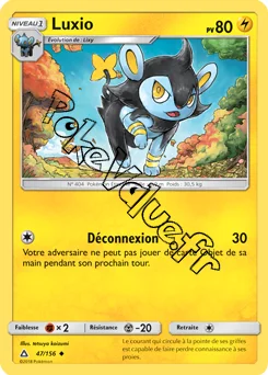 Carte Pokémon Luxio  n°47 de la série Ultra-Prisme