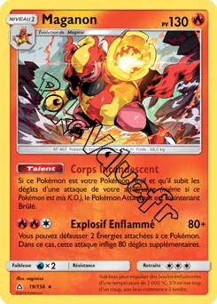 Carte Pokémon Maganon n°19 de la série Ultra-Prisme