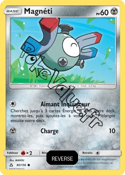 Carte Pokémon Magnéti Reverse n°80 de la série Ultra-Prisme