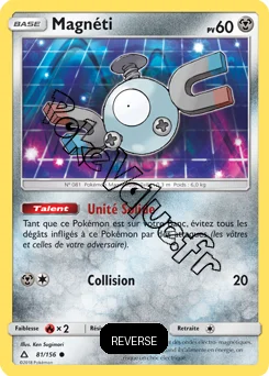 Carte Pokémon Magnéti Reverse n°81 de la série Ultra-Prisme